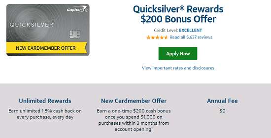 Capital One Quicksilver 24 Month Interest Free Credit Card