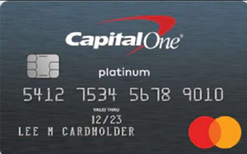 Platinum credit card from Capital One