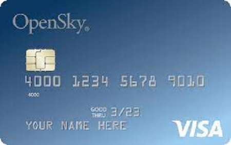 Open Sky secured Visa Credit Card